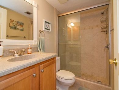 Bathroom with walk-in shower
